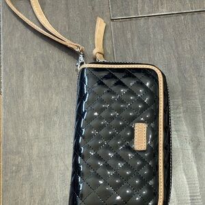 Consuela Black Quilted Wallet